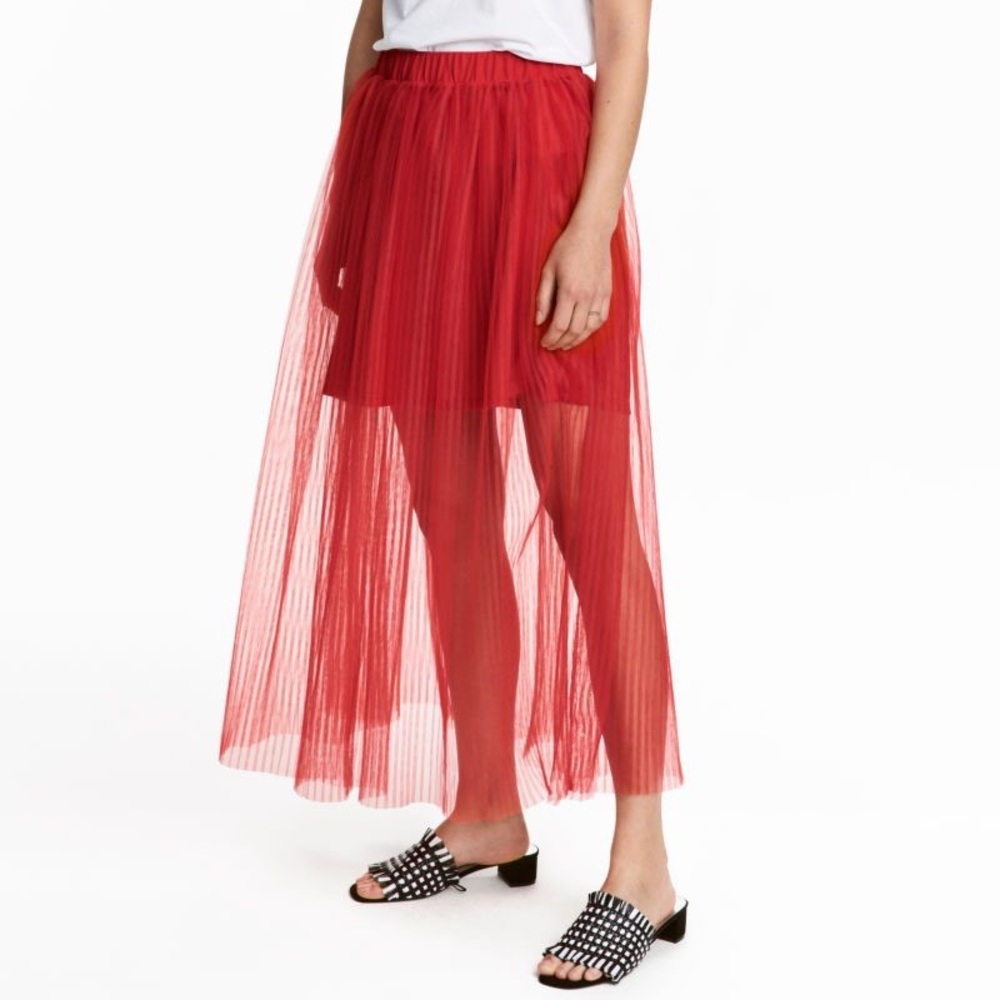 Red Tulle Skirt